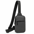 Borsa a tracolla 18 x 8 x 32 cm in poliestere nero per uso quotidiano stile compatto