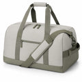 Borsone sportivo 50 x 25 x 30 cm in tessuto grigio e verde con tracolla regolabile
