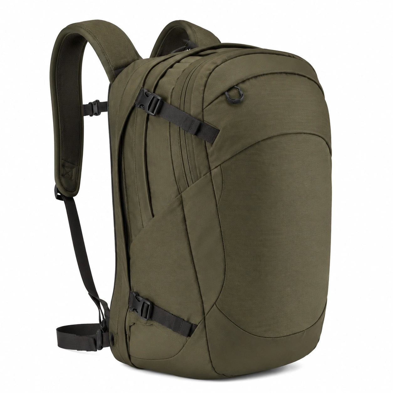 Zaino 50 x 30 x 20 cm in poliestere verde oliva con tasche e cinghie regolabili