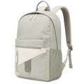 Zaino 30 x 15 x 42 cm in tessuto sintetico verde salvia con tasche e spallacci regolabili